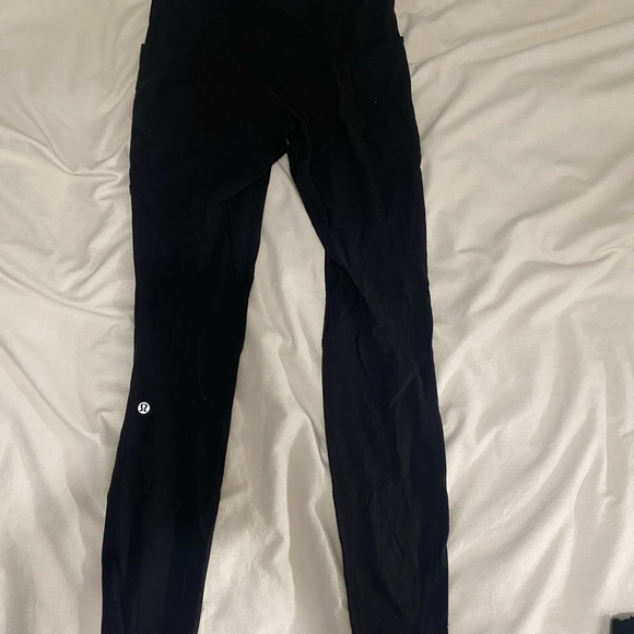 Lululemon Black Fast and Free High Rise 28” - Picture 2 of 3